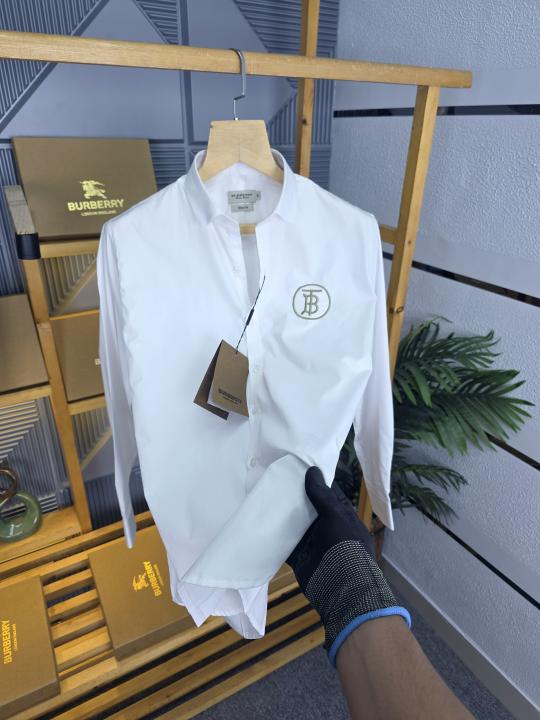 First copy Burberry white shirt side logo M451-W - Image 3