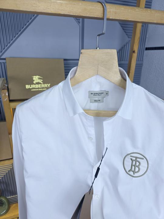 First copy Burberry white shirt side logo M451-W - Image 4