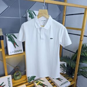First copy Lacos te polo tshirt white for men’s