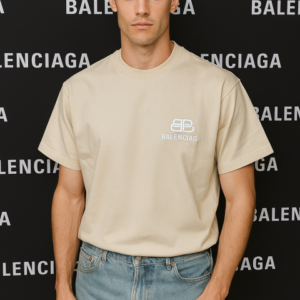 First copy Balenciaga Dual Tone Drop Shoulder Premium T-Shirt 1180