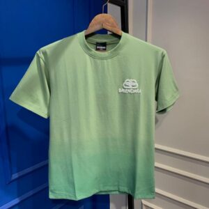 First copy Balenciaga Inglish Green Premium T-Shirt 1180