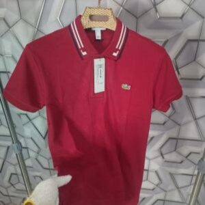 First copy Lcst Red Embroidery Logo Premium Polo T-Shirt 1768
