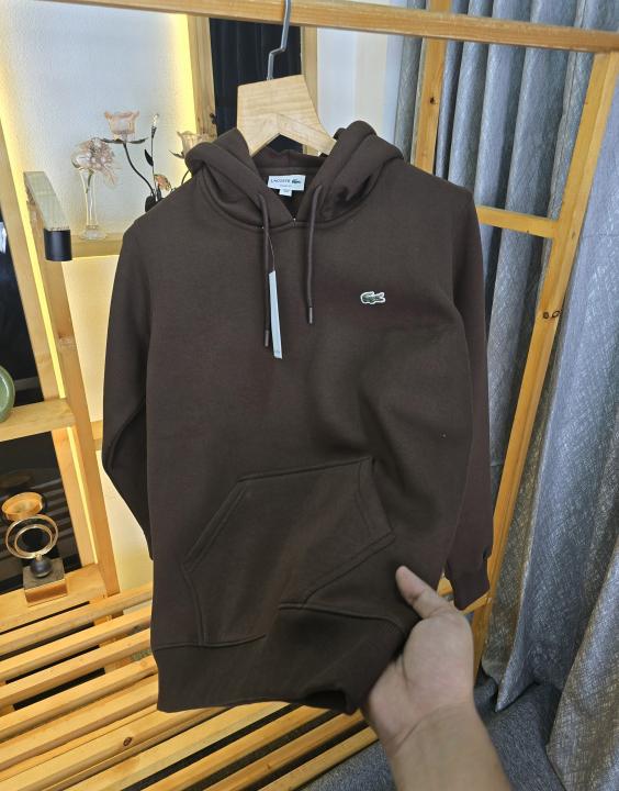 First copy Lacoste hoodies Brown M446-BR - Image 3