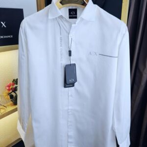 First copy Ax Shirts Side Logo white M93-W