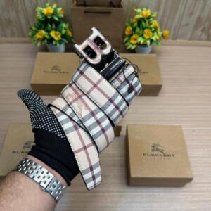 Buy Premium Golden Burberry Belts for men's first copy B181