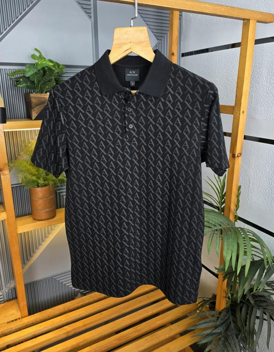 First copy Arm Ex Printed Polo T-shirt K222-BK