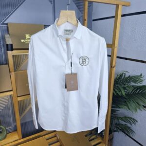 First copy Burberry white shirt side logo M451-W