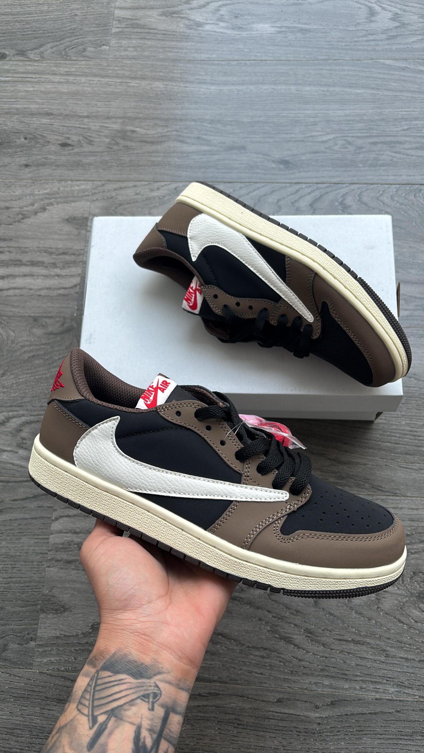 First Copy Jordan 1 Low x Travis Scott Mocha