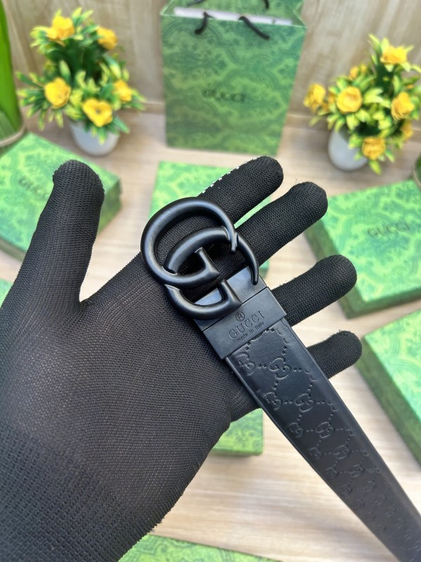 First Copy Gucci Reversible Buckle Belt Black/Brown - Image 5