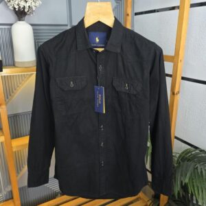 First copy RL polo denim Black shirt K152-BK