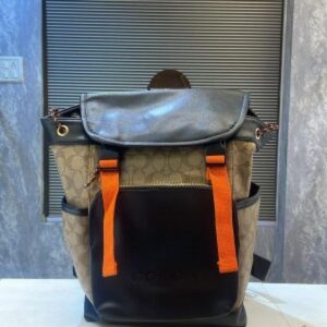 Coach Hudson Backpack Blocked Signature Canvas1989