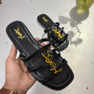 Saint Laurent flats YSL black