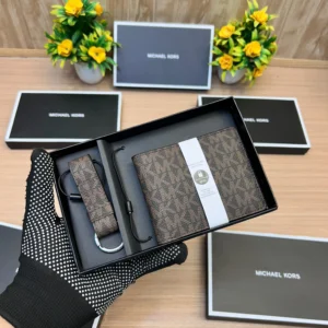 First copy MK brown Wallet with Key-Chain 875